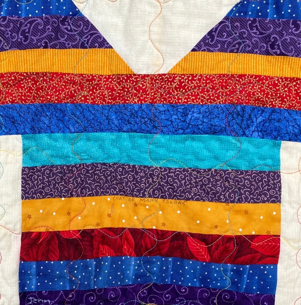 Joseph's Coat of Many Colors Scripture Block